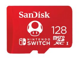 Sandisk MicroSDXC Nintendo Switch 128GB, 100MB/s, U3, C10, A1, UHS-1 memóriakártya (183552)